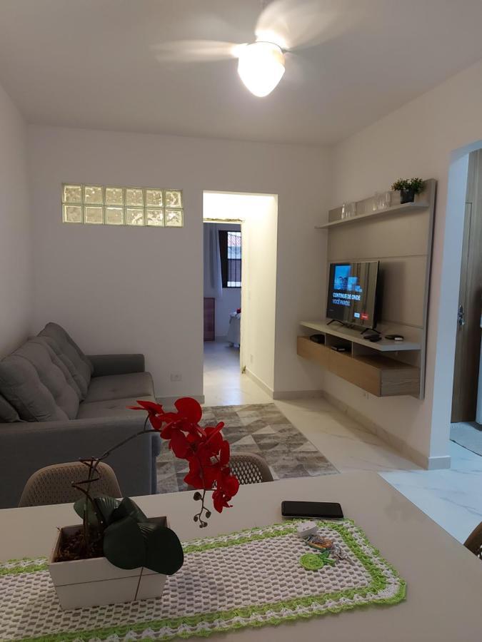 Apto Aconchegante Pe Na Areia Guarujá Eksteriør bilde