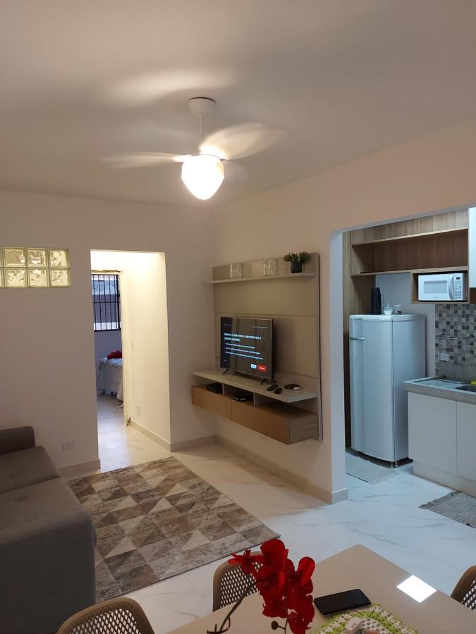 Apto Aconchegante Pe Na Areia Guarujá Eksteriør bilde